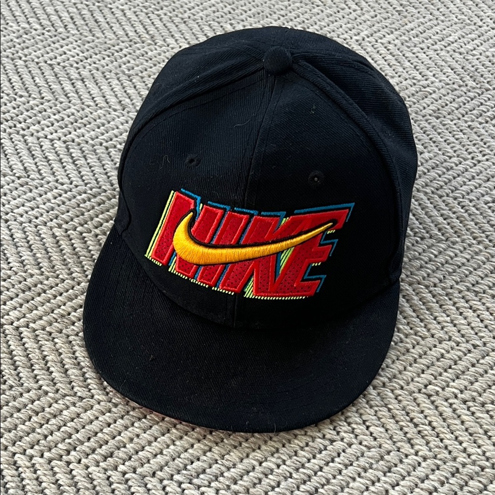 Nike Black Hat with Colorful Logo